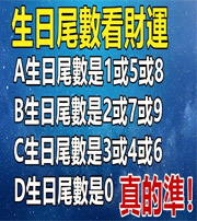 广安你的生日尾数是几？命运如何？